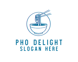 Vietnamese - Pho Ramen Noodle Soup logo design