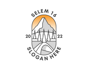 Outting - Mountain Camping Nature logo design