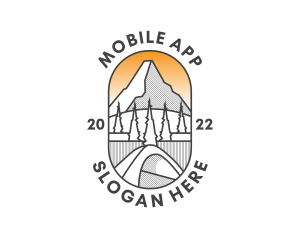 Peak - Mountain Camping Nature logo design