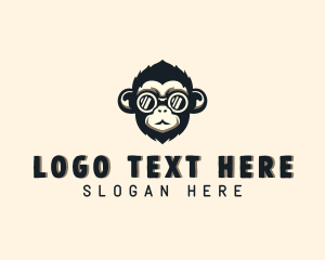 Cool Monkey Animal Logo