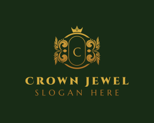 Golden Royal Crown logo design