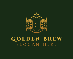 Golden Royal Crown logo design