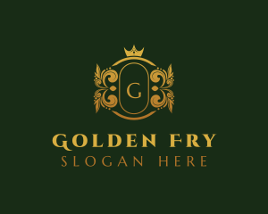 Golden Royal Crown logo design