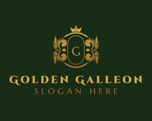 Golden Royal Crown logo design