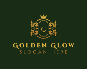 Golden Royal Crown logo design