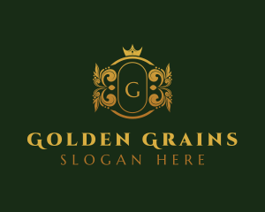 Golden Royal Crown logo design