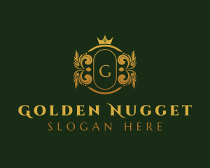 Golden Royal Crown logo design