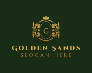 Golden Royal Crown logo design