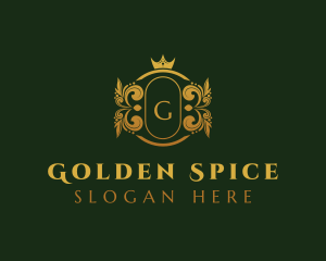 Golden Royal Crown logo design