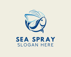 Fishing Transportation Vessel logo design