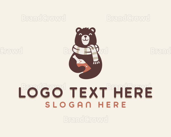 Bear Liquor Scarf Logo