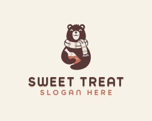 Bear Liquor Scarf logo design