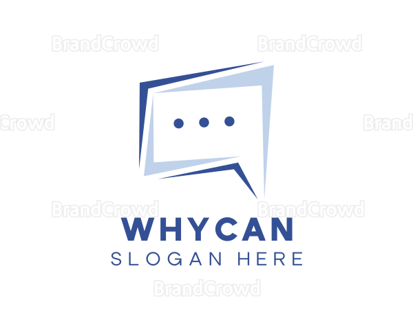 Speech Bubble Chat Logo