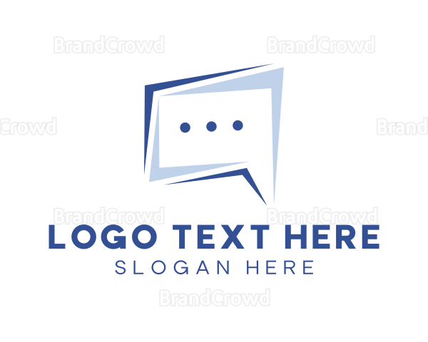 Speech Bubble Chat Logo