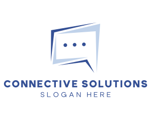 Communicate - Speech Bubble Chat logo design