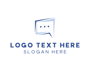 Communicate - Speech Bubble Chat logo design