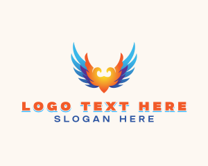 Inspirational - Heavenly Angelic Wings logo design