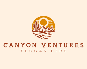 Canyon - Desert Sand Sunset logo design