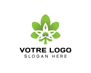 Cbd - Cannabis Organic Leaf logo design