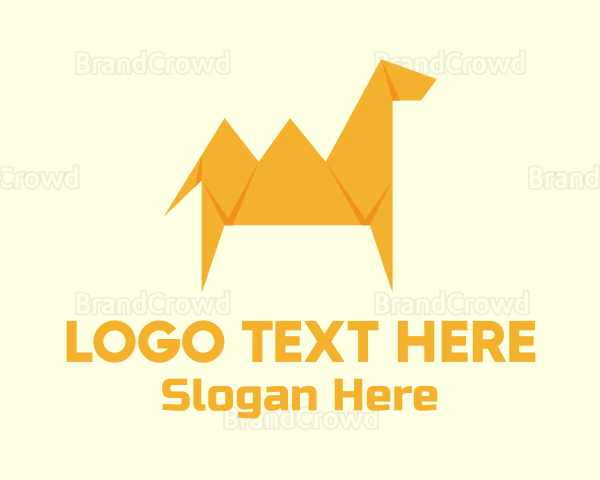 Yellow Camel Origami Logo