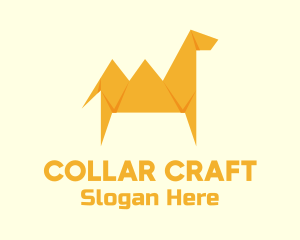 Yellow Camel Origami logo design