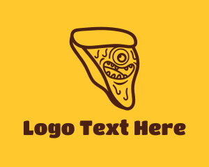 Slice - Pizza Slice Monster logo design
