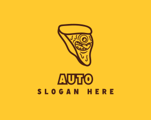 Eye - Pizza Slice Monster logo design