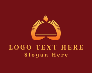 Steak House - Hot Gourmet Server logo design