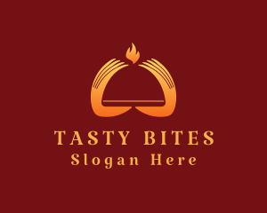 Fast Food - Hot Gourmet Server logo design