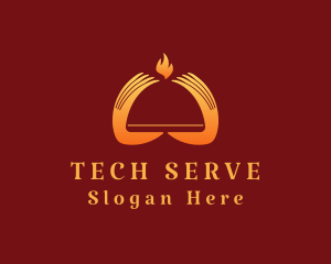 Server - Hot Gourmet Server logo design