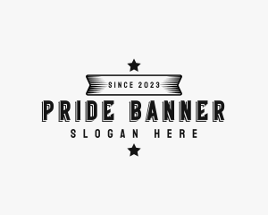 Retro Banner Business logo design