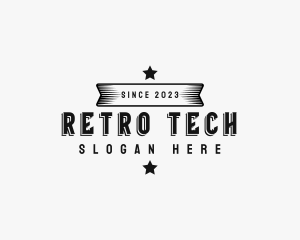 Retro Banner Business logo design