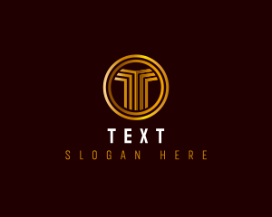 Elegant Deluxe Letter T logo design