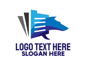 Blue Dog - Pet Document Files logo design