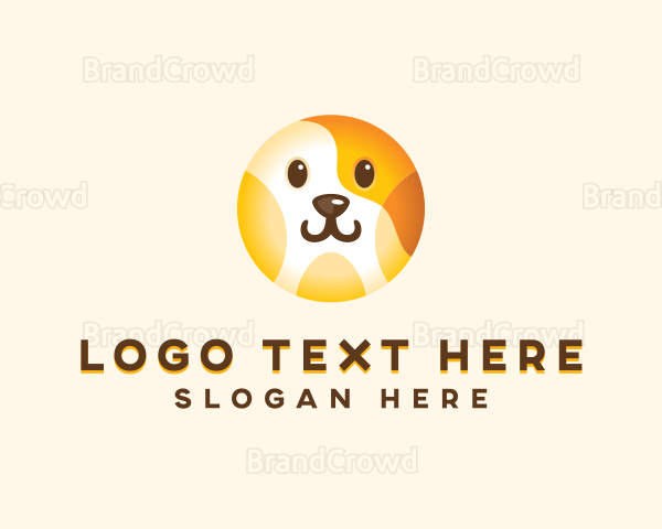 Cute Dog Veterinary Logo