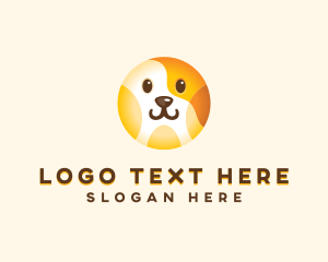 Dog - Cute Dog Veterinary logo design