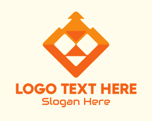 Lion - Orange Lion Tech logo design