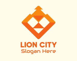 Orange Lion Tech logo design