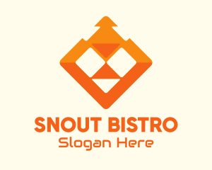 Snout - Orange Lion Tech logo design
