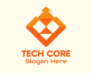 Orange Lion Tech logo design