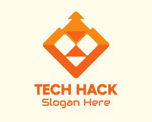 Orange Lion Tech logo design