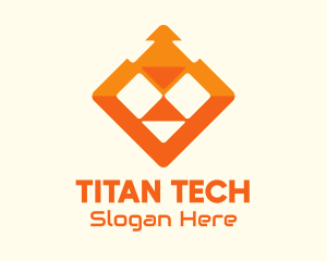 Orange Lion Tech logo design