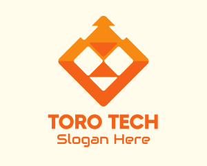 Orange Lion Tech logo design