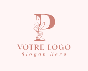 Event - Elegant Leaves Letter P logo design