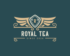 Royal Winged Shield logo design