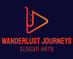 Playlist - Lab Music App logo design