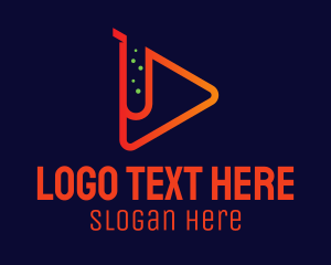 Media Player - Lab Music App logo design