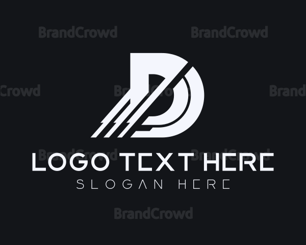 Digital Technology Letter D Logo | BrandCrowd Logo Maker