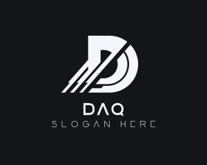 Digital Technology Letter D Logo