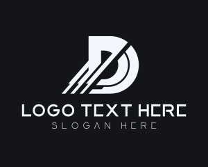 Robotics - Digital Technology Letter D logo design